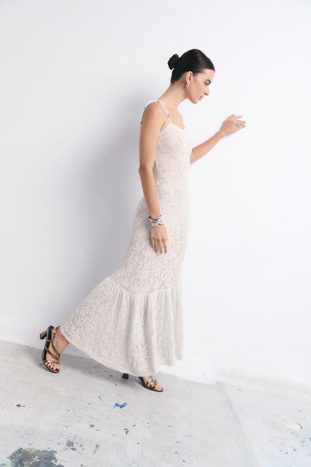 PALMI DRESS SILVER
