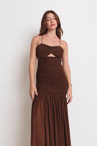 HUDSON DRESS ESPRESSO (PRE ORDER)