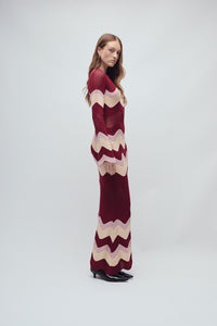 ASTOR DRESS MERLOT