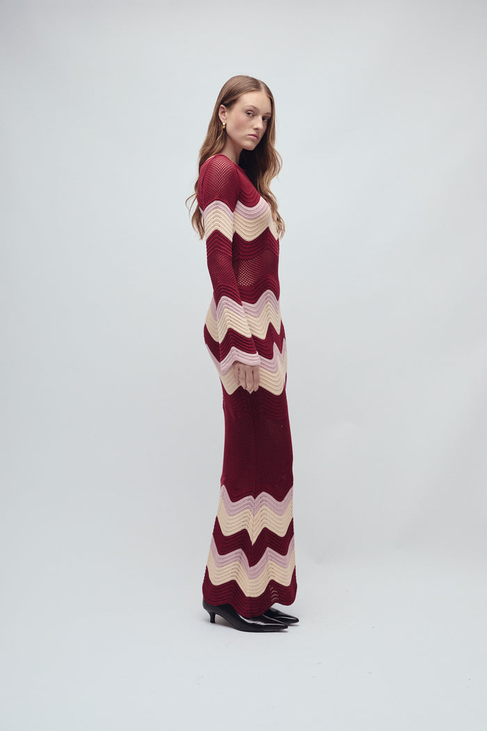 ASTOR DRESS MERLOT