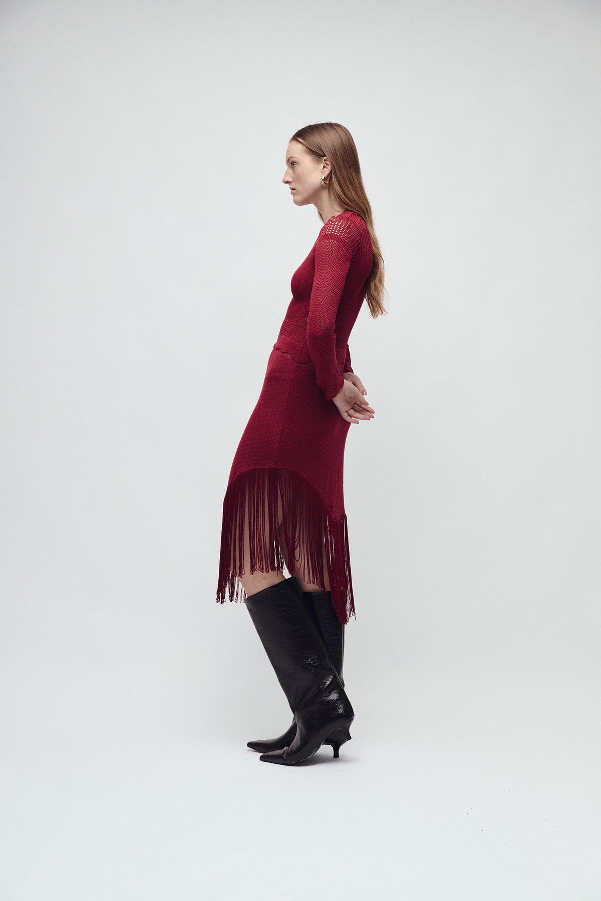 MERCER DRESS MERLOT