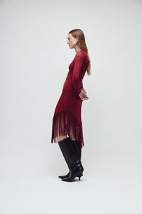 MERCER DRESS MERLOT