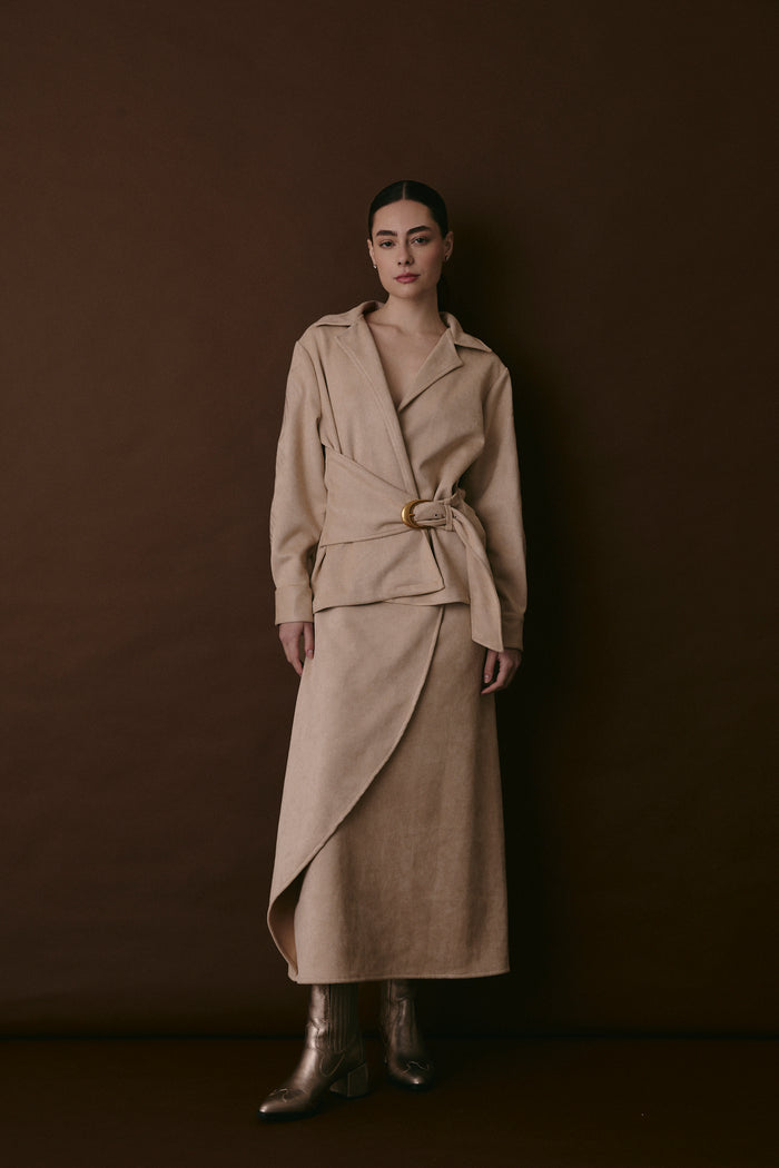 HALL SKIRT MACADAMIA