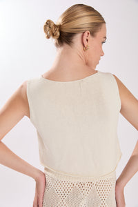 JUDE VEST ECRU