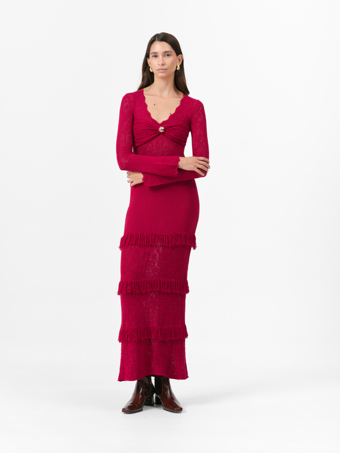 (PRE ORDER) BELMONT DRESS RASPBERRY