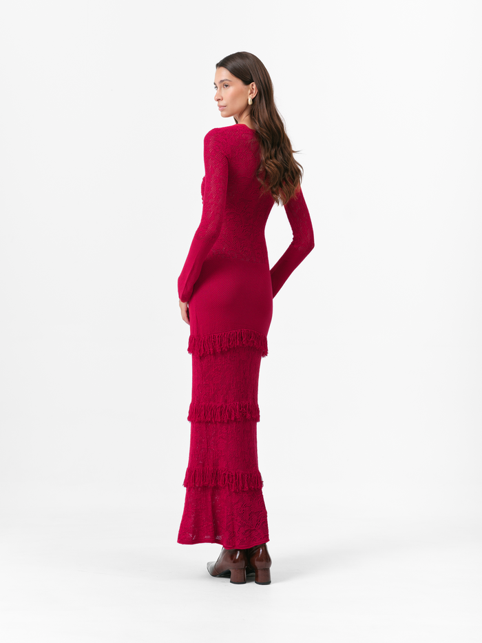 (PRE ORDER) BELMONT DRESS RASPBERRY