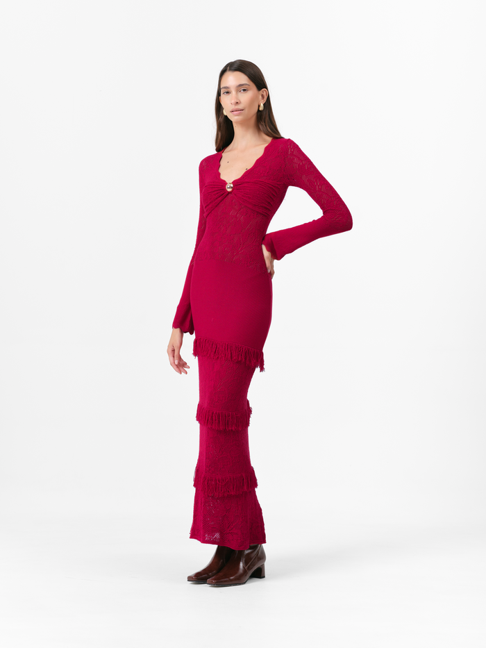 (PRE ORDER) BELMONT DRESS RASPBERRY