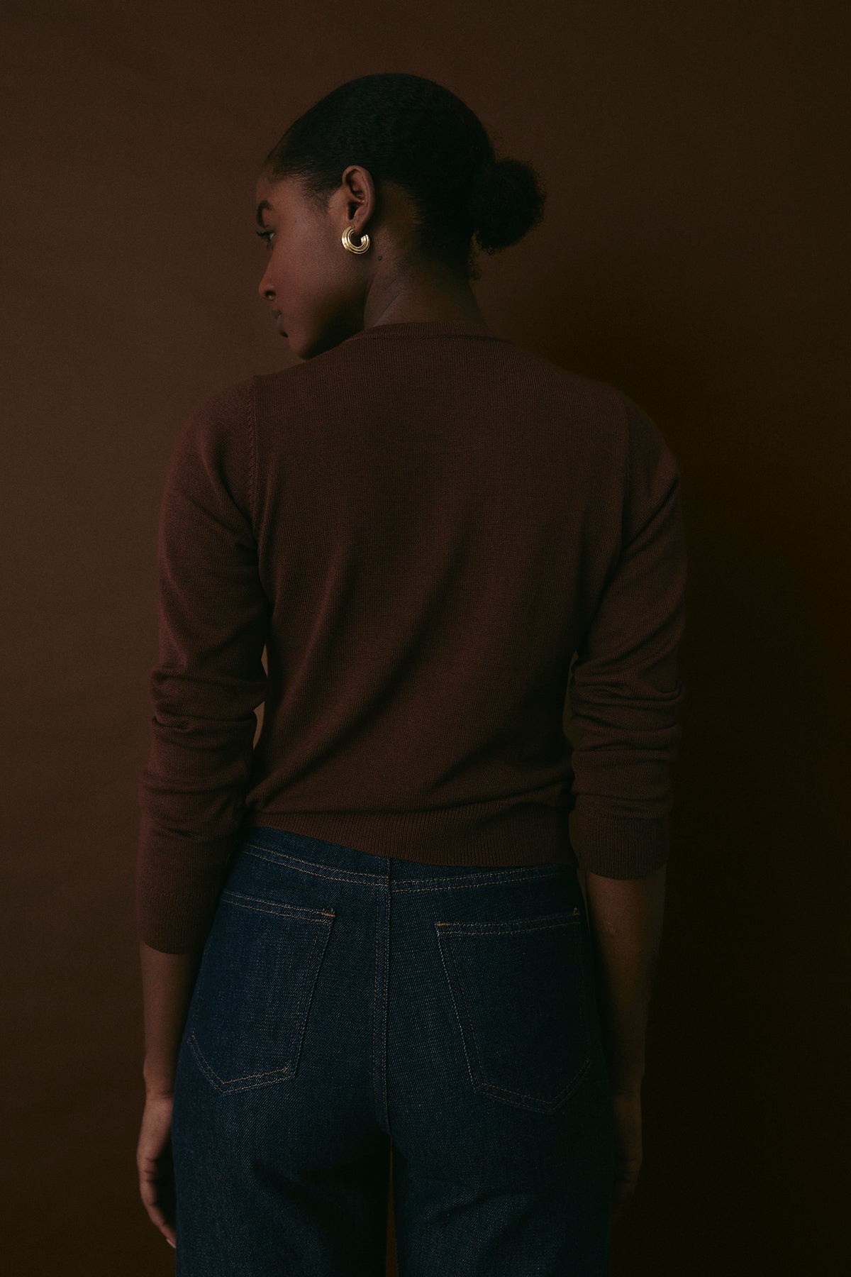 CREW NECK SWEATER ESPRESSO