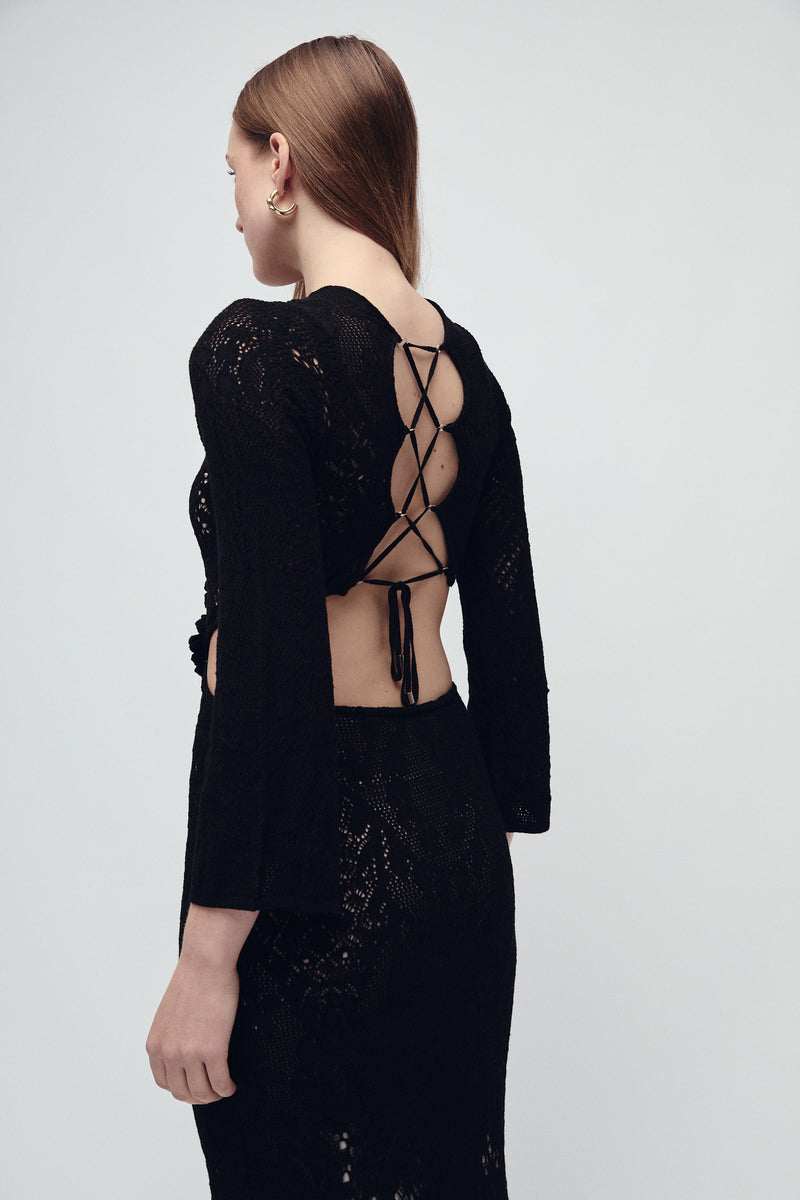BLEECKER DRESS BLACK