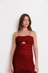 HUDSON DRESS BERRY (PRE ORDER)