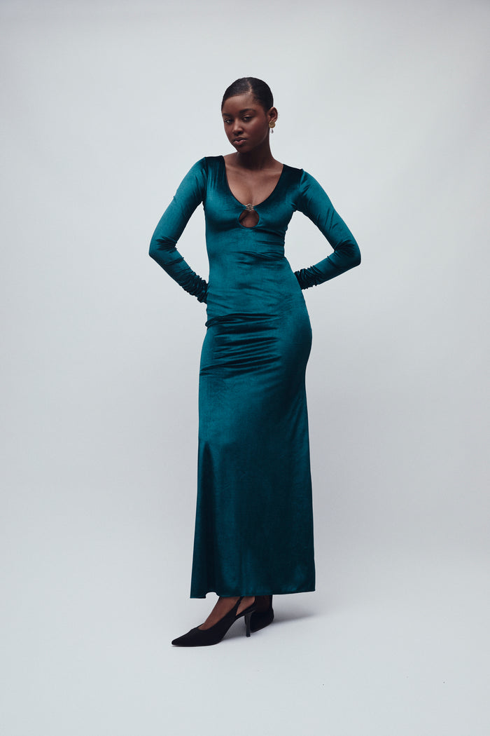 PALACE DRESS EMERALD