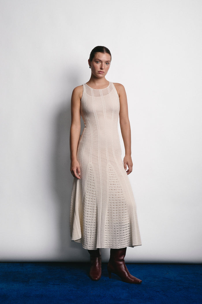 HELENA DRESS ECRU