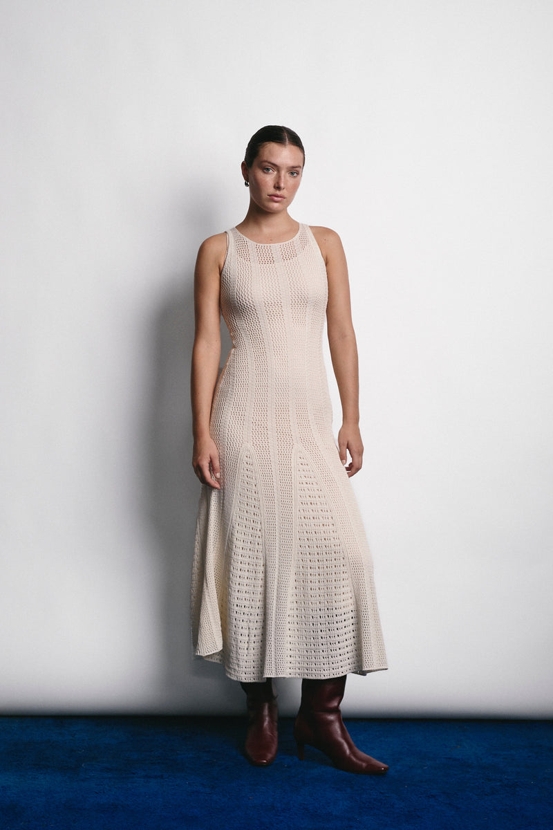 HELENA DRESS ECRU