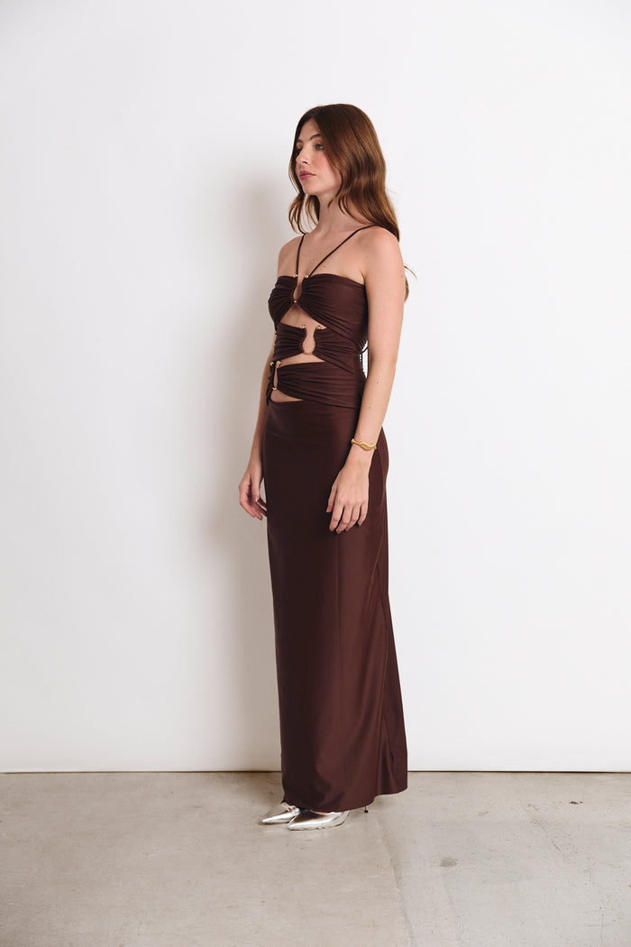 DEMI DRESS ESPRESSO