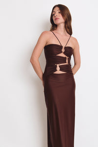 DEMI DRESS ESPRESSO