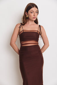 HOSK DRESS ESPRESSO