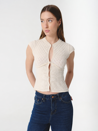 NIA TOP IVORY