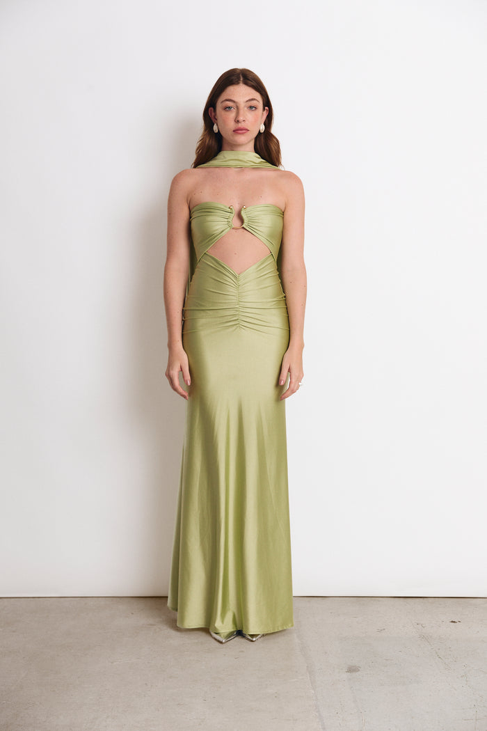 MAGGIE DRESS MATCHA