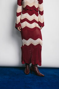 PORTO SKIRT MERLOT (PRE ORDER)