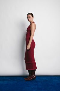 MORGAN DRESS MERLOT