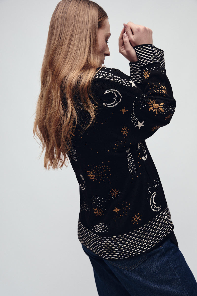 WINSTON CARDIGAN BLACK