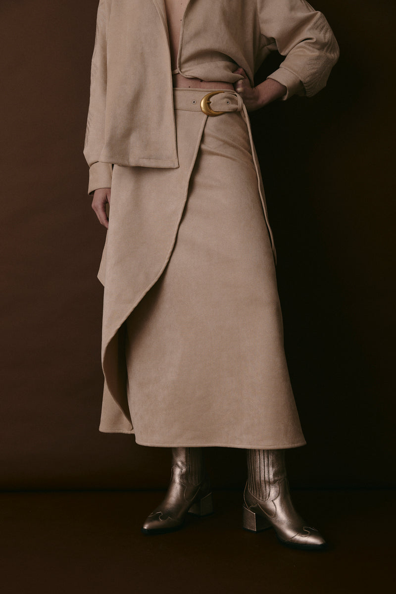 HALL SKIRT MACADAMIA