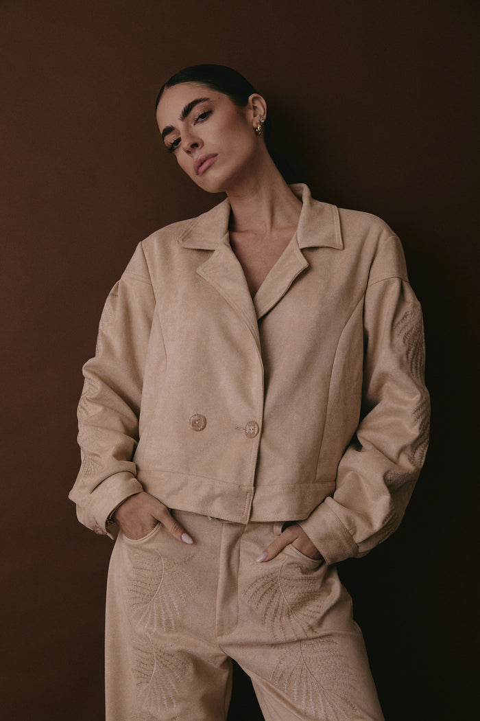 LOMBARD JACKET MACADAMIA