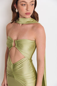 MAGGIE DRESS MATCHA