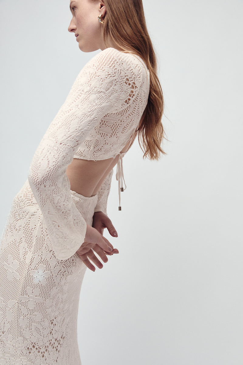 BLEECKER DRESS IVORY