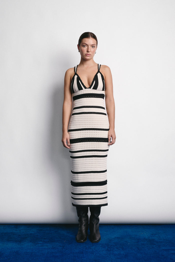 MORGAN DRESS ECRU