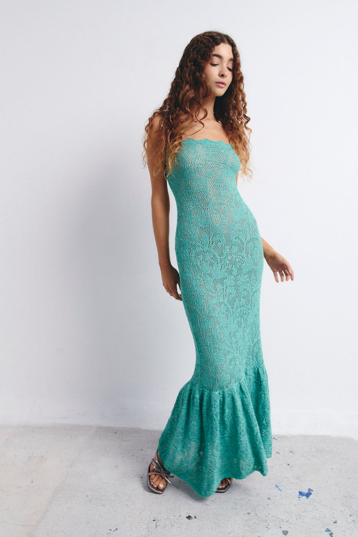 PALMI DRESS AQUA