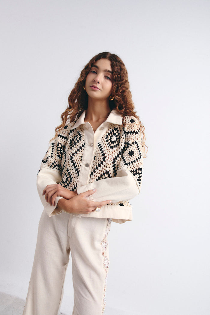 MOLLY JACKET FOLK ECRU