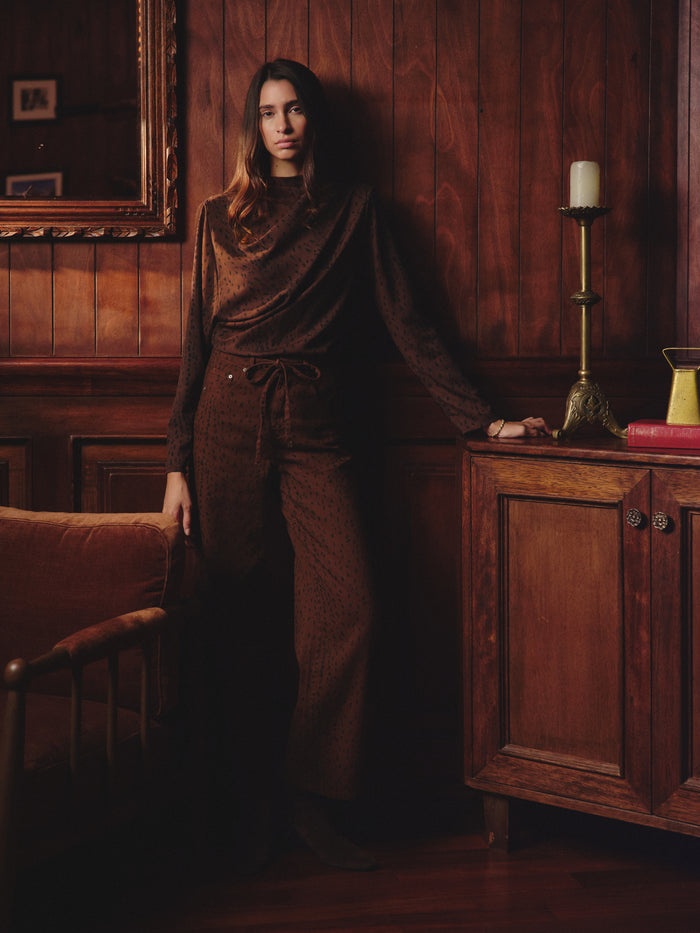 ASTER BLOUSE BROWN DEER