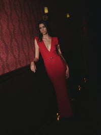 MONTANA DRESS SCARLET