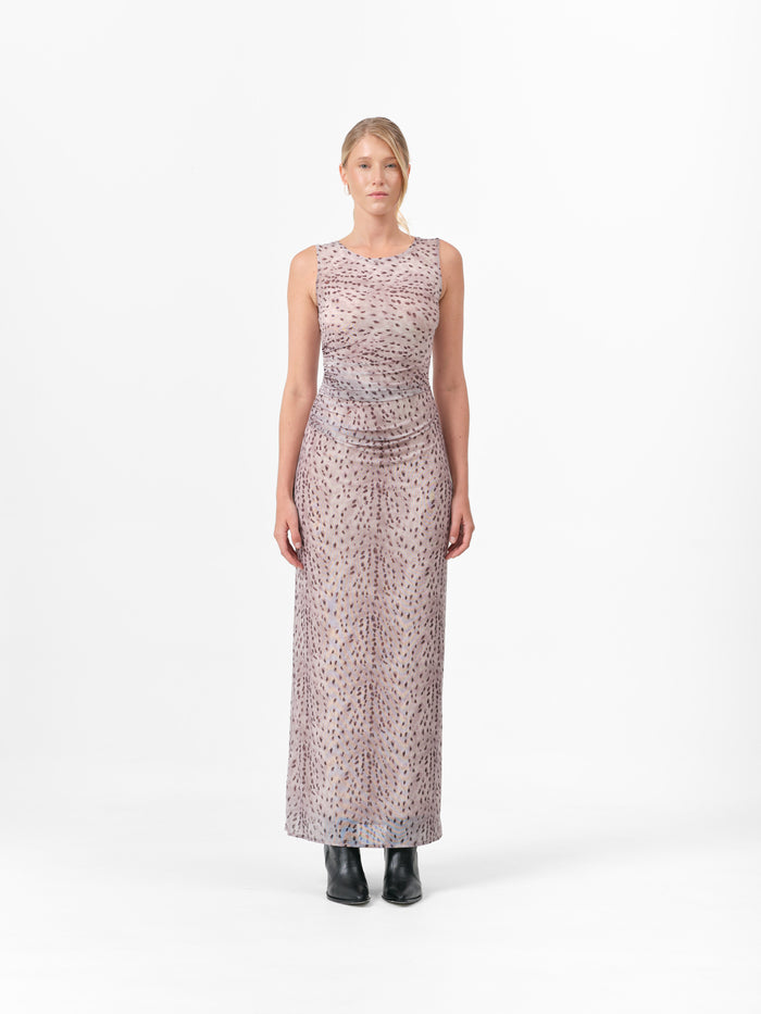 MARTEN DRESS GREY DEER