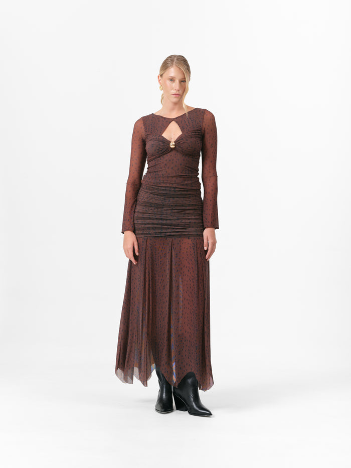 DAHLIA SKIRT BROWN DEER
