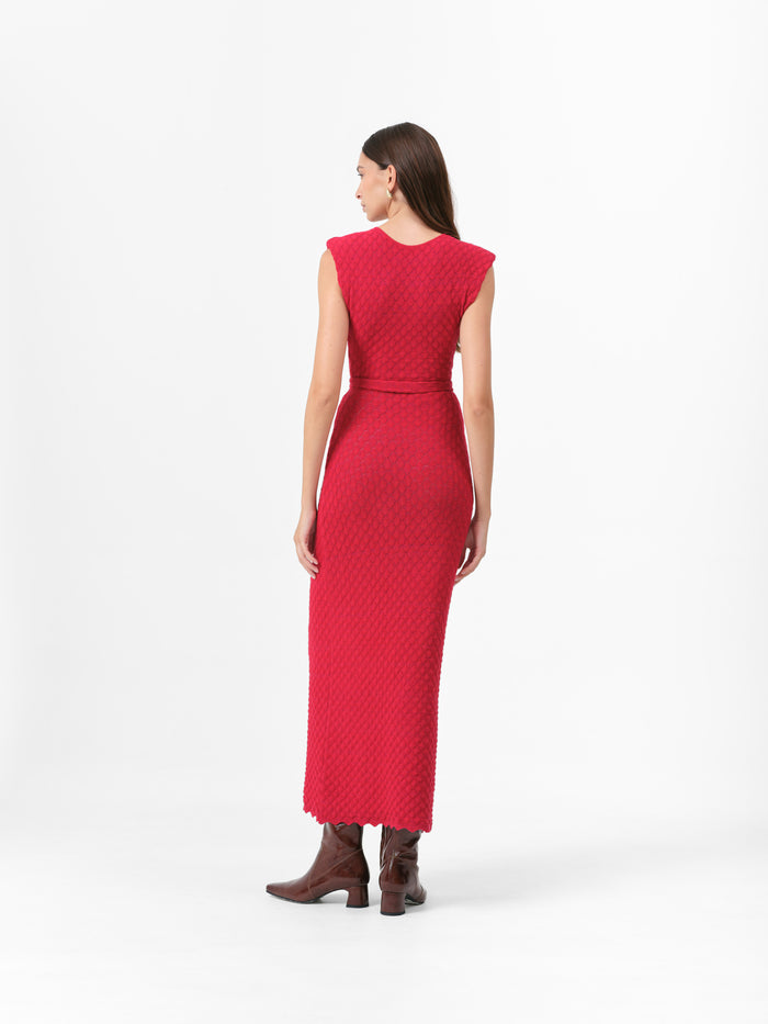 MONTANA DRESS SCARLET