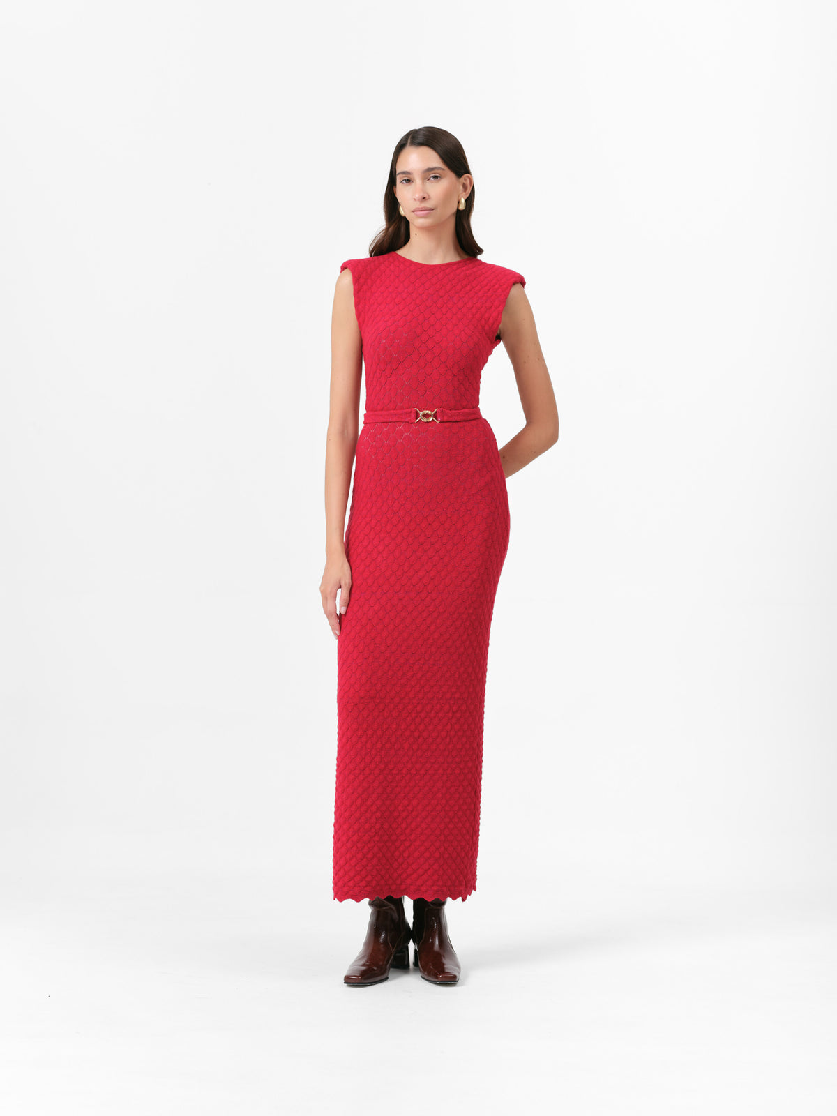 MONTANA DRESS SCARLET