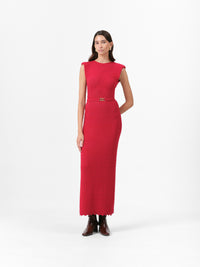 MONTANA DRESS SCARLET