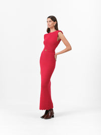 MONTANA DRESS SCARLET
