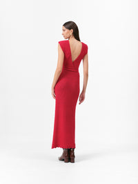MONTANA DRESS SCARLET