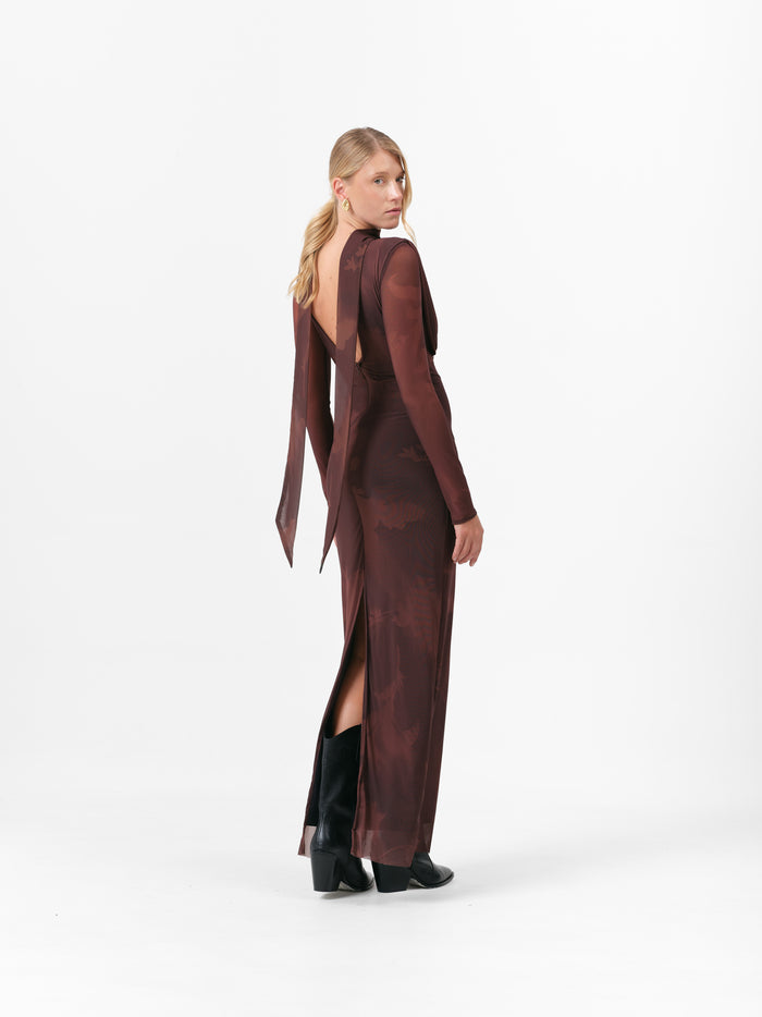(PRE ORDER) FAWN DRESS CHOCOLATE