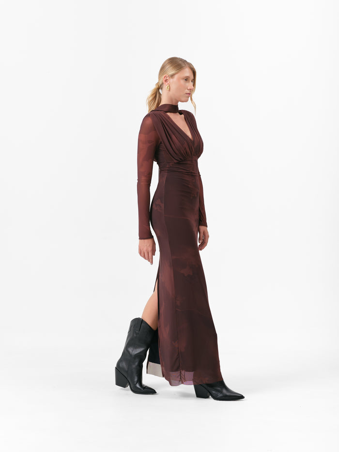 (PRE ORDER) FAWN DRESS CHOCOLATE