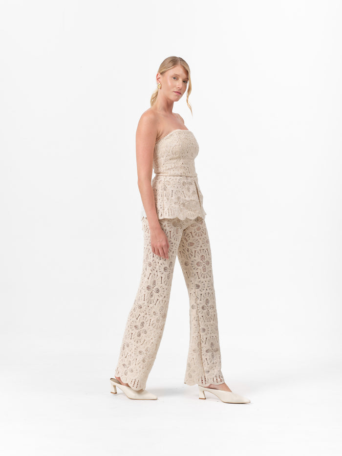 (PRE ORDER) PEONY PANTS ECRU