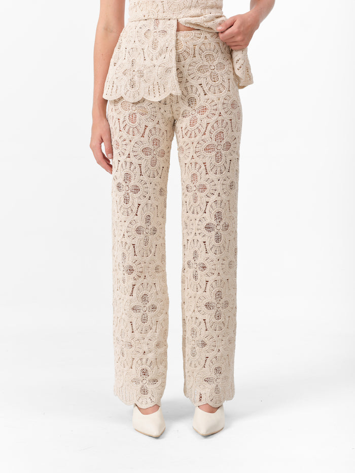 (PRE ORDER) PEONY PANTS ECRU