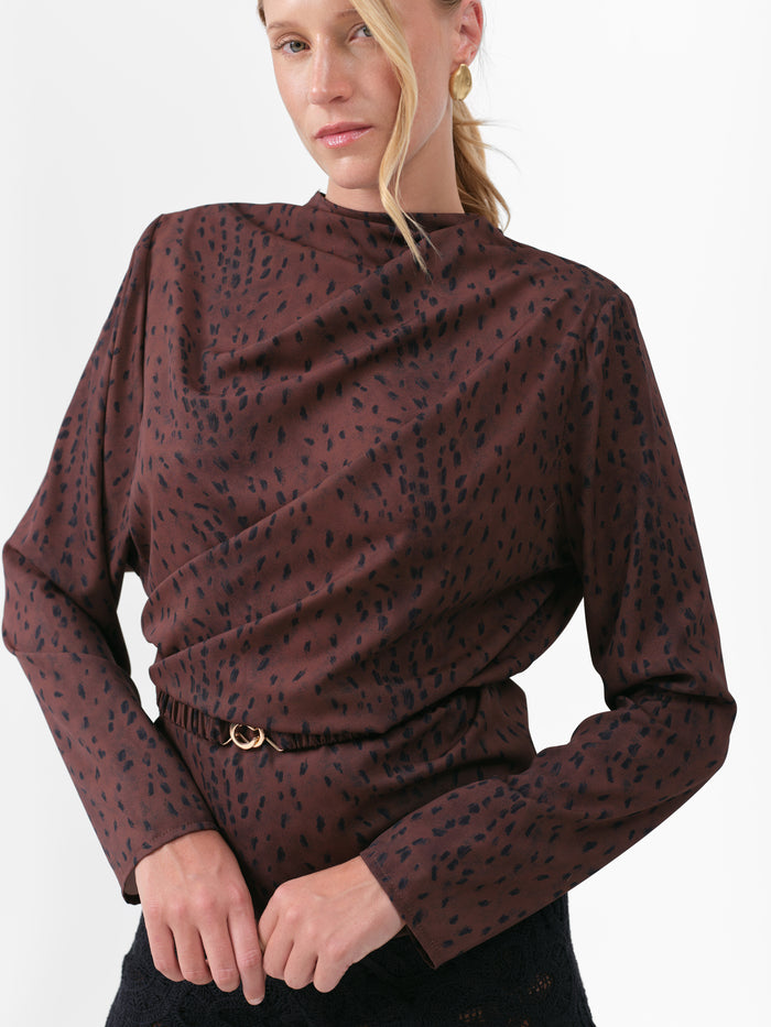 ASTER BLOUSE BROWN DEER