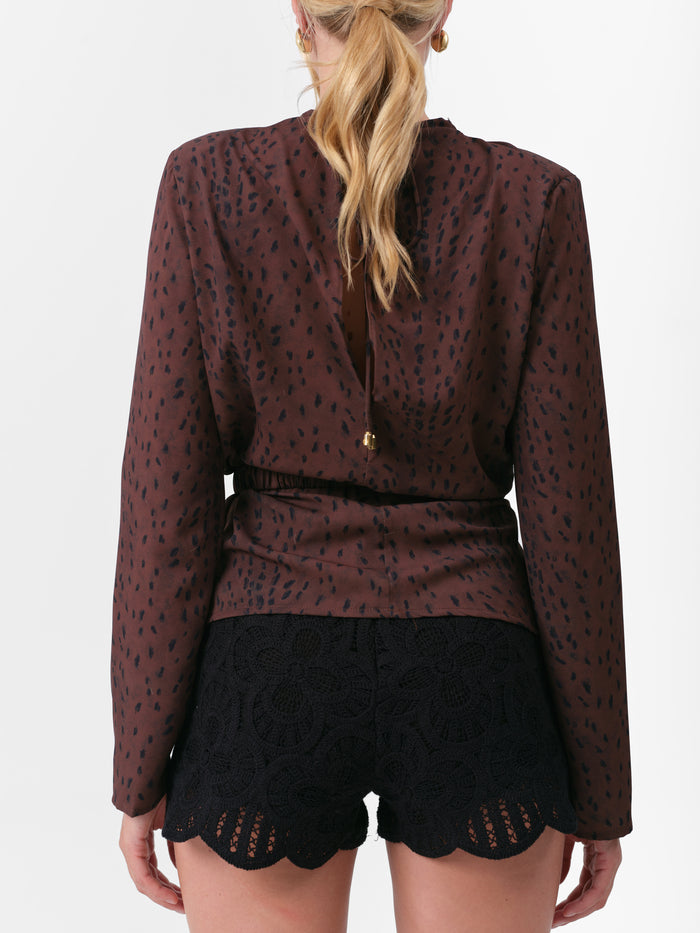 ASTER BLOUSE BROWN DEER