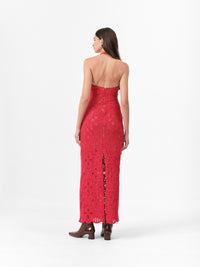 HAZEL DRESS SCARLET