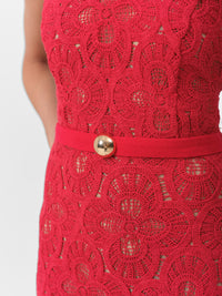 HAZEL DRESS SCARLET