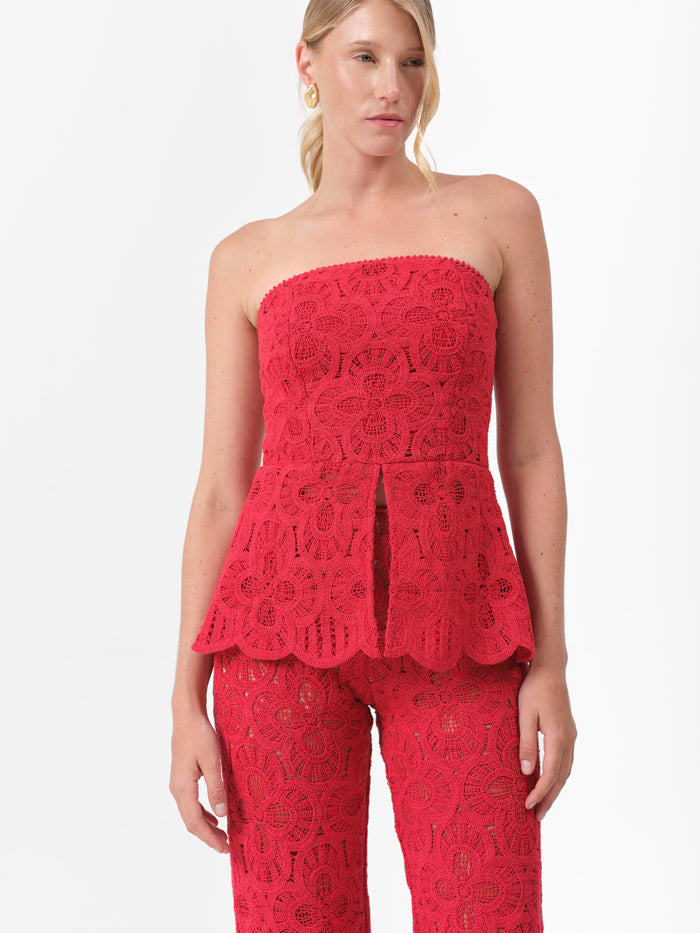 (PRE ORDER) PEONY TOP SCARLET